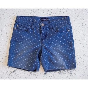 Polka Dot Jean Midi Short